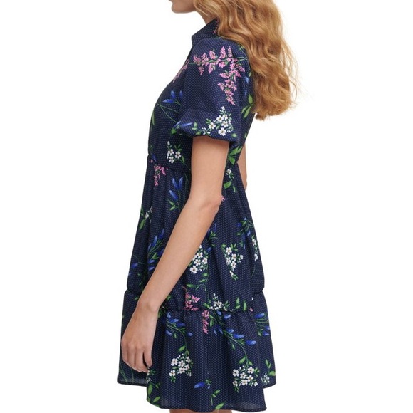Blue Floral Dress - Picture 6 of 7